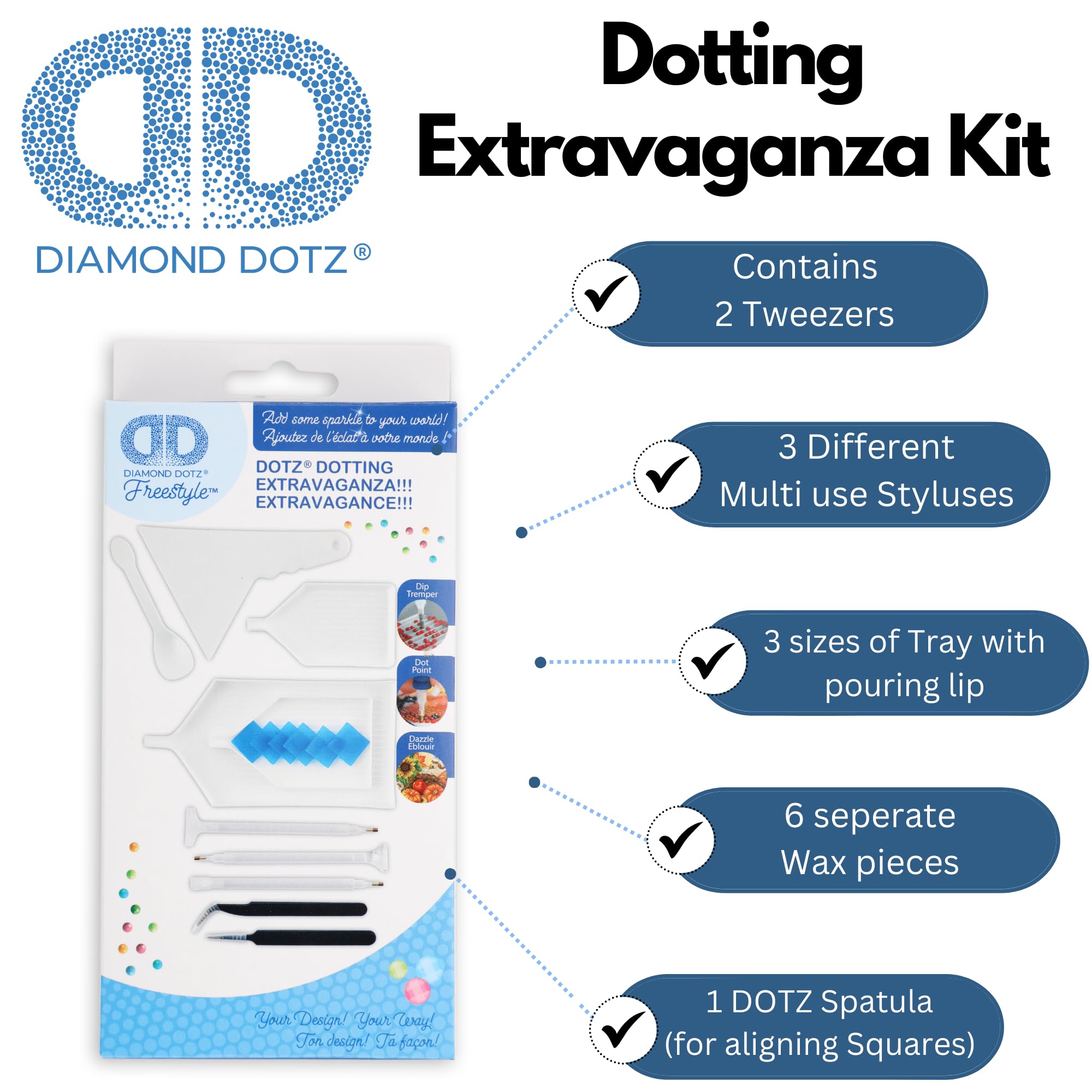 Amazon.com: DIAMOND DOTZ Dotting Extravaganza Accessories Diamond